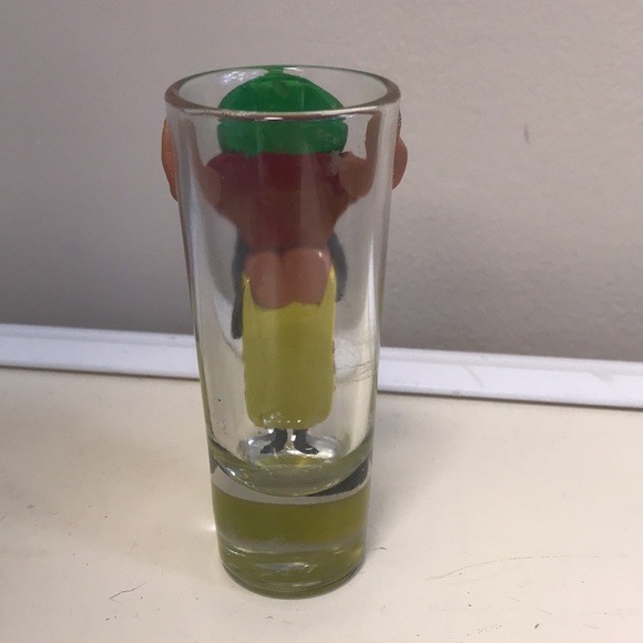 Mexico Souvenir Double Shot Glass Sombrero & Bare Butt - Picture 2 of 4